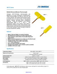 Thumbnail of document Data Sheet - SAPF-K Adhesive Pad Thermocouple Sensor